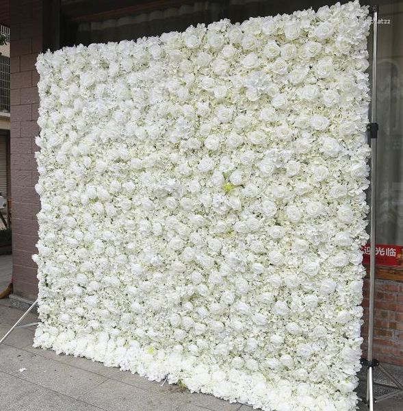 Dekorative Blumen Großhandel Hochzeit Kulisse Hortensie Blumenwanddekoration für die Bühne