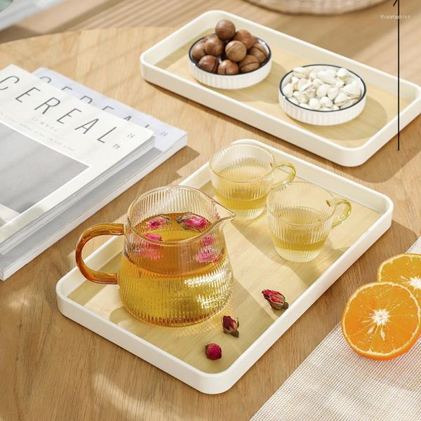 Tee Tablett Tablett PP Plastik Saucer Blume Pot Cup Pad Teller Küche Home Dekoration kreative Kaffeematte