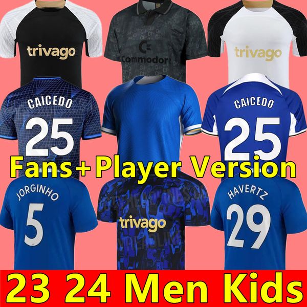 2023 2024 maglie da calcio CFC Enzo STERLING T. SILVA Cucurella MUDRYK CHILWELL ZIYECH JAMES BROJA CAICEDO 23 24 Maglia da allenamento magliette da calcio Uomo bambini kit