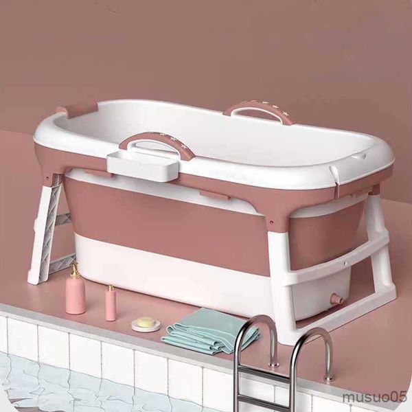 Vasche da bagno sedili piscina piscina per bambini pieghevole portatile neonato da bagno per bambini in plastica esterno banheiras desdobraveis vano da bagno accessori R230818