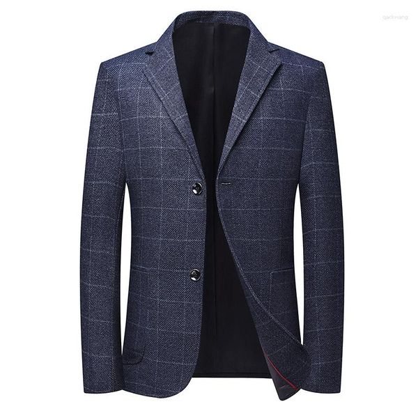 Мужские костюмы Blazer High-классная пальто Slim Fashion Well Средние однолетние единственные предметы Западная корейская версия