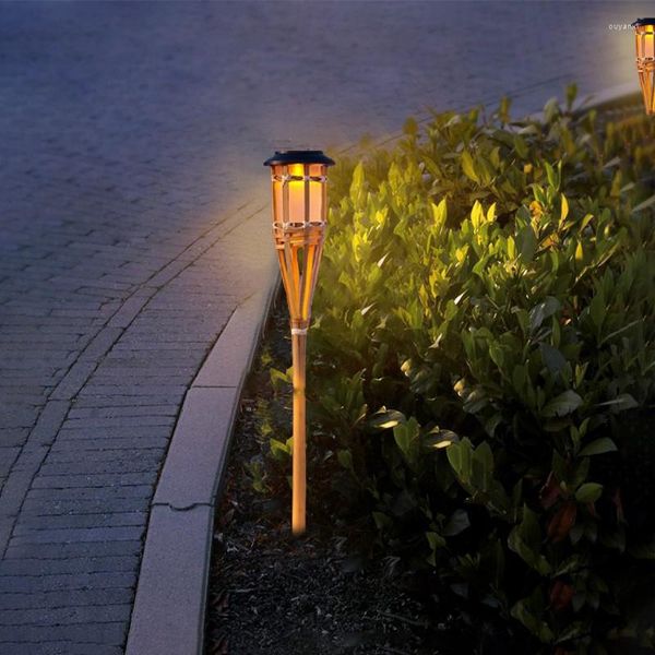 Decorare una lampada da cortile da giardino caldo esterno illuminazione a luce solare interattiva per paesaggi