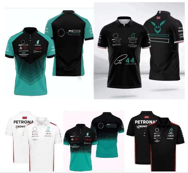 F1-Rennpoloshirt Sommer neues kurzärmeliges Revers-Bodyshirt mit Brauch