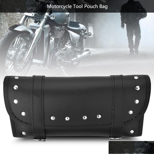 Bolsas de motocicleta Holonete preto PU PU Couro moto