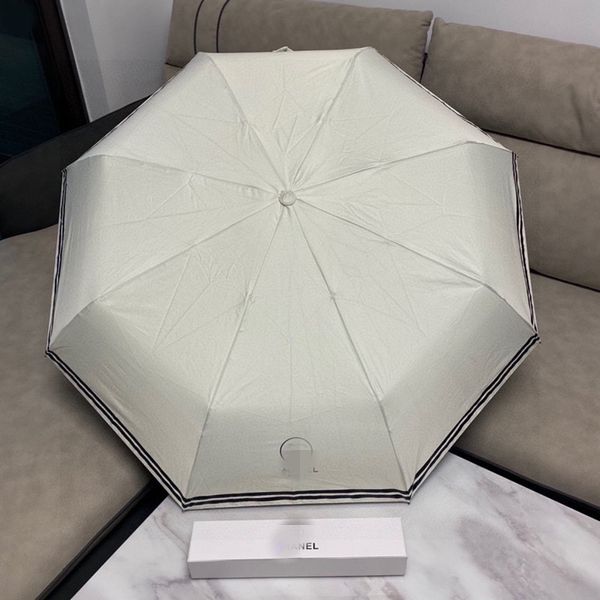 Qualität selbst öffnen automatische dreifache Falten-Regenschirme Vinylbeschichtung Parasol Anti-UV-Regenschirm Sonne Regenschirm Regen oder Glanz zwei Nutzungsschirme