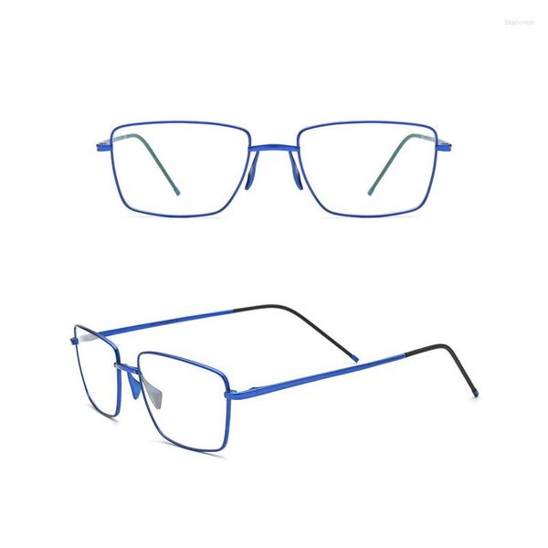 Occhiali da sole cornici Belight Uomini ottici in titanio Business Style Ultra Light Silver Silver Color Spectacle Frame Precription Eyewear 8564