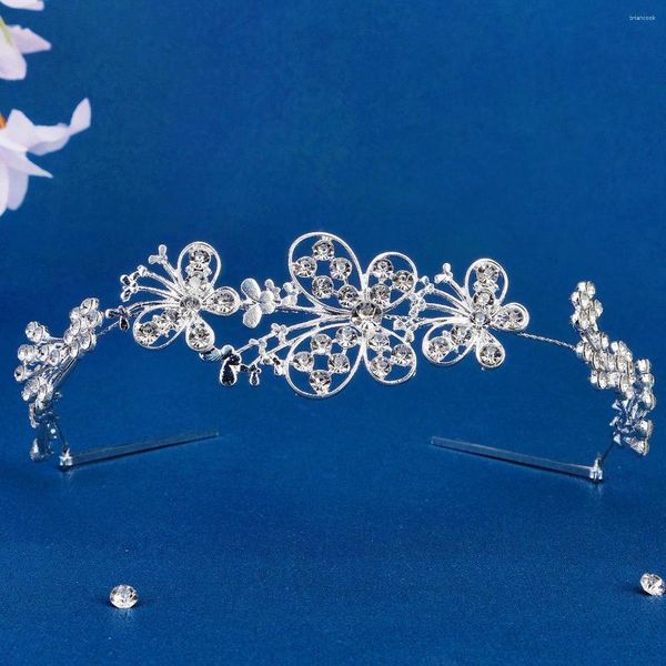 Clip per capelli Princess Crystal Tiaras and Crowns Headband Girls Girls Love Bridal Prom Crown Wedding Party Accepenti