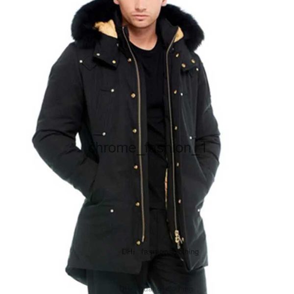 Down Parkas Mooses Giacca invernale canadese Stag Lago con cappuccio classico anticonfesa di pelliccia nera e marrone parka cappotti bianchi cocche di anatra bianca o3nw