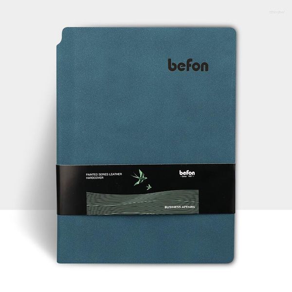 Caderno de capa de couro BEFON A5 para o planejador Agenda Work School Office Business Supplies Bloco de desenho de Diário do Diário