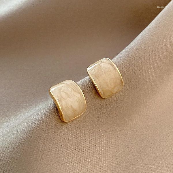 Серьги для герметизации золотые опал -квадрат элегантный y2k в стиле корейские ювелирные украшения женские ушные уходы романтические вечеринки подарки на заказ оптовые