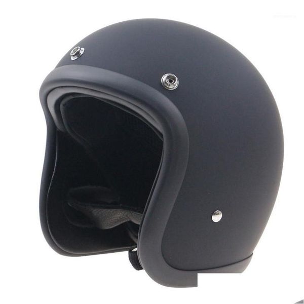 Motorradhelme japanische Low -Profil -Helm 500TX Cafe Racer Glasfaserschale Leichte Gewicht Vintage Motorrad 1 Drop Lieferung Mobi Dhikd