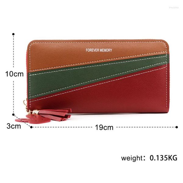 Brieftaschen 2023 Lange Frauen niedliche Mode Multifunktionale Kupplungsname Gravur Female Wallet Card Halter Luxus Frauen -Geldbörsen