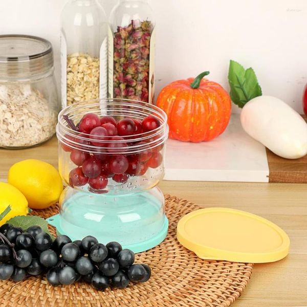 Garrafas de armazenamento BPA grátis prático de picles clara suco de suco separador alimento contêiner reutiliza material de cozinha de grau