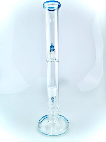 Tubi fumatori stardust bong da 18 pollici da 18 pollici da 18 mm Single inline perc 4 Inv Splash di alta qualità