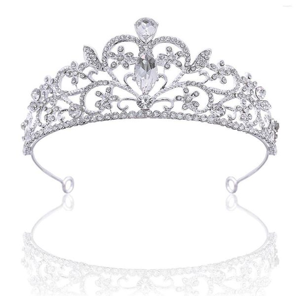 Прическа Clips Bridal Crown Tiara сплав сплав на голову настань на день рождения сюрприз подарки девушки аксессуары элегантные очаровательные для вечеринки принцесса десять