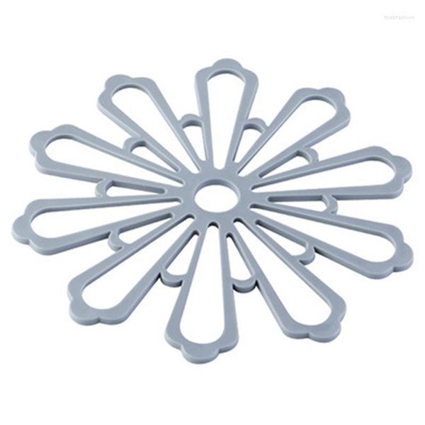 Tapetes de mesa de borracha trivet tapete calor multifuncional isolante hollow vaso blow tigela de tigela de tigela durável ferramentas de cozinha