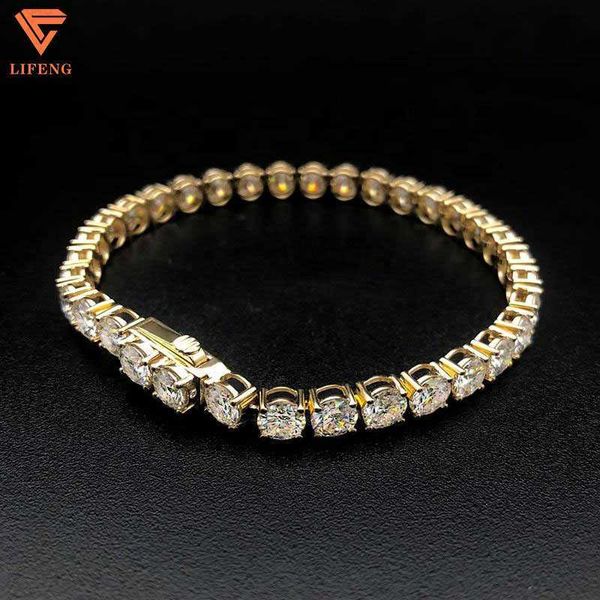 Фабрика Новые изящные ювелирные изделия пропускают алмаз 5mm 925 Silver D Color VVS Moissanite Tennis Bracelet