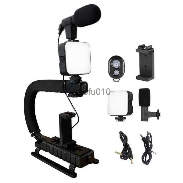 Mikrofone Actionkamera Gimbal Stabilisator U-förmige Kamera Gimble Handheld Stabilisator mit Hot-Schuhhalterungsfüllhalter für DSLR HKD230818