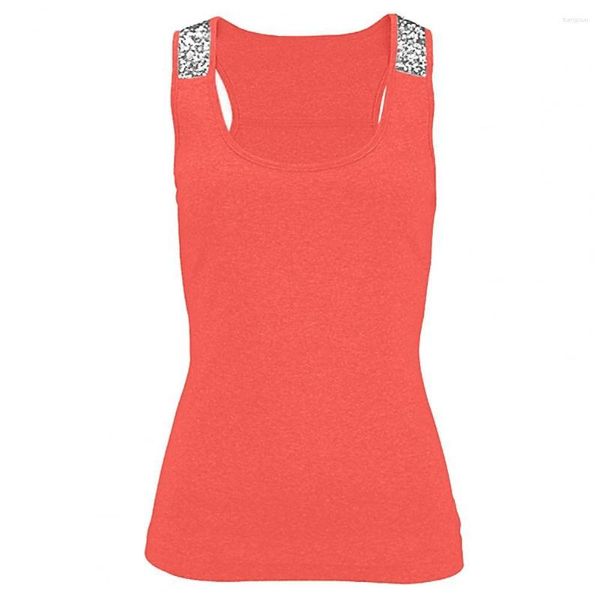 Blouses feminina Trendy Lady Summer Summer Slim Fit Solid Color Women Tank Top Tampo Damisole