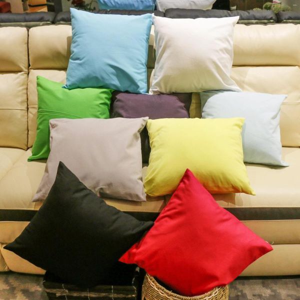 Il produttore di cuscini venduta diretta in tela di cotone pigmentato puro pigmentato tra la manica di copertura per ufficio cuscini