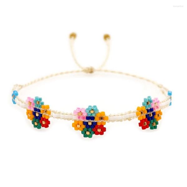 Strand Yastyt Miyuki Armband Freundschaft Schmuck Geschenk für Mädchen Boho Sommer Blumenarmbänder Frauen handgefertigt gewebt.