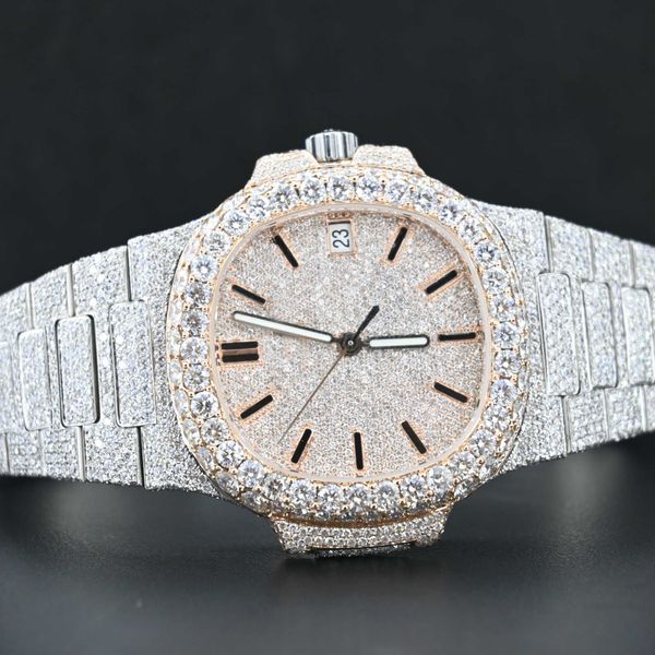 Ap Watches Aps Factory Full Mosonite Diamond Baguette y Icedout y Handmade Antique