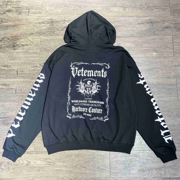 Herren Hoodies Sweatshirts Dragon Print Vetements Männer Frauen Hoodie 1 1 Beste Qualität 2023S übergroße Pullover weiße schwarze Kleidung T230819