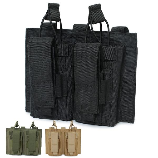 Tactical Mag Double Magazine bolsa bolsa esportes ao ar livre Backpack Vest Gear Acessório Titular do cartucho Pacote de clipe NO11-573B