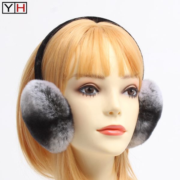 MUFFOS DE EAR WINTER NAVIM NATURAL REL REX RABBIT MULHURAS EAR MULHERES AMANTES MACHA MACH