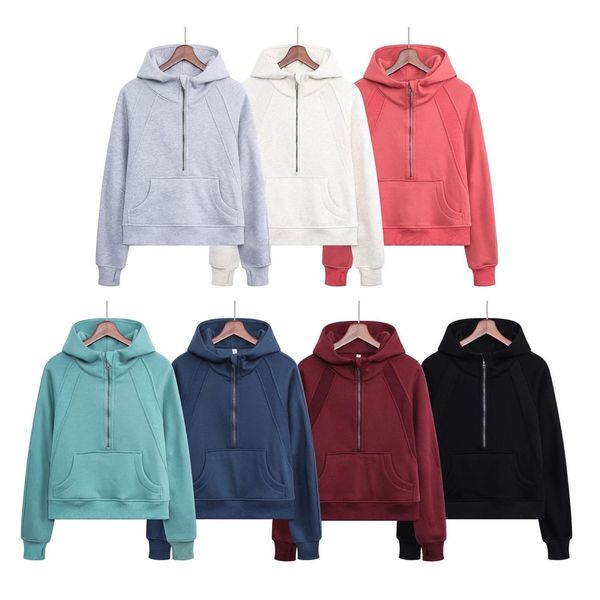 Women Hoodie Yoga Wear Designer Jackets Autumn Women Zip Hoodies con tascabile Yoga Wear SCUBA Oversize a mezza zip con cappuccio con cappuccio con cappuccio con cappuccio pieno zip con cappuccio con cappuccio con cappuccio con cappuccio pieno zip con cappuccio con cappuccio con cappuccio con cappuccio pieno zip con felpe con cappuccio con cappuccio con cappuccio pieno zip