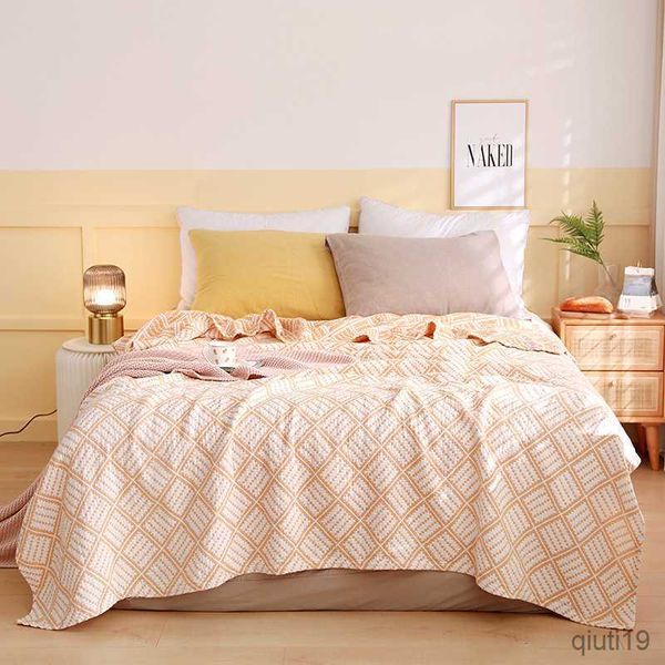 Cobertores de piquenique respirável Sofá cobertor Coverlet de cama para dormir Decoração de casta de casta