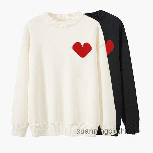 Maglione designer love Heart woman amante cardigan a maglia collo rotondo colletto femminile lettera di moda bianca abbigliamento lungo 4nym 4nym