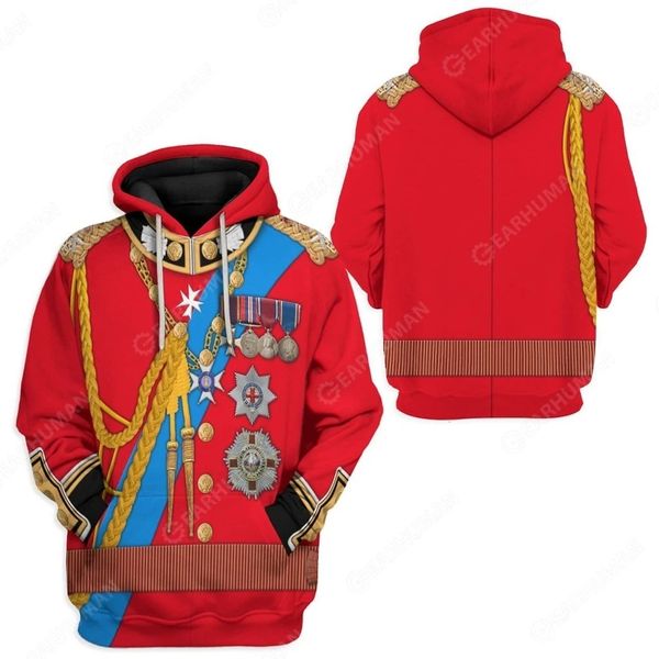 Felpa con cappuccio da uomo Y2K con cappuccio da cappuccio Donne medievali figure storiche medievali Henry Clinton King Magile Rinascimento Abbigliamento Rinascimento Pullover 230815