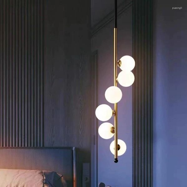 Lampade a sospensione Balli natalizi in rame Europa Oval Bolle Glass Lights Regolable Regolable Home DECO E27 Luce