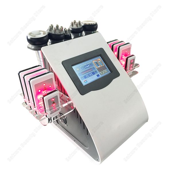 Spedizione gratuita 9/6 in 1 40K/80K RF Cavitazione Macchina a ultrasuoni Lipo Laser Gram Selmo Selmo Sistema di cavitazione Sistema di cavitazione