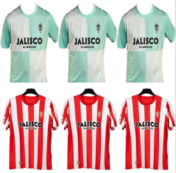 2023 2024 Sporting Gijon Soccer Jerseys Home Away Djurdjevic Djuka Manu Garcia Aitor G. JS Babin 23 24 Camiseta de Futbol Hombre Circhas de Futebol