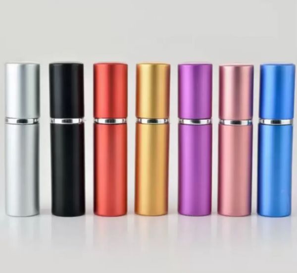 Alumínio anodizado compacto atomizador fragrância vidro perfume-garrafa viagem maquiagem spray ce4j