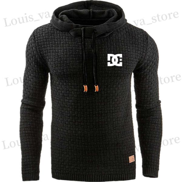 DC Chunqiu 2023 Harajuku Business e Leisure Street Sweater de lapela Winter Street Hoodie com Men Drawstring T230819
