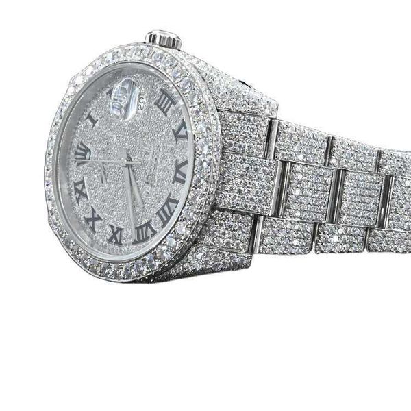 Высокое качество 2023 Latt Arrival VVS Moissanite 30 карат с бриллиантами Busins Часы Автоматические часы унисекс в стиле хип-хоп по цене Bt