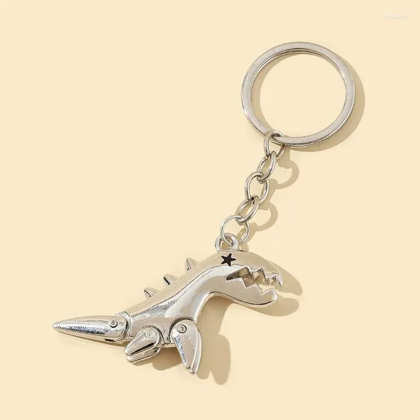 Chaves de chaves de liga de chaves de dinossauros -chave de dinossauros de dinossauros pingentes de estilo de hip hop