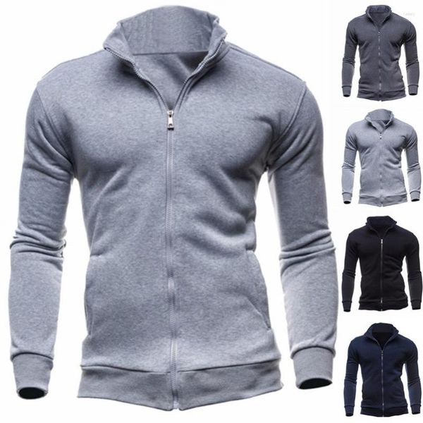 Con cappuccio maschile chic maschi zip pavone da uomo casual da uomo felte senza cerniera per felpa con cappuccio maschile