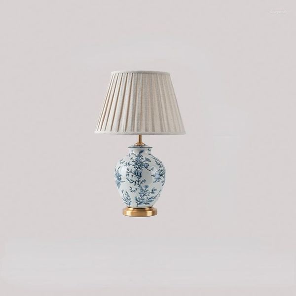 Tischlampen Chinesische Lampe Wohnzimmer Sofa Eckdekoration Keramik warmes Hauptschlafzimmer Bett