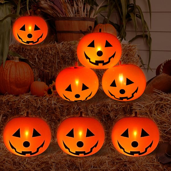 Altre forniture per feste di eventi 5 pezzi Halloween LED LED GLOWING BALLOONS HORROr Ghost Pumpkin Latex DECORAZIONI BALLONE PER CASA INFITE IN GIORNI OUTDOOR 230818