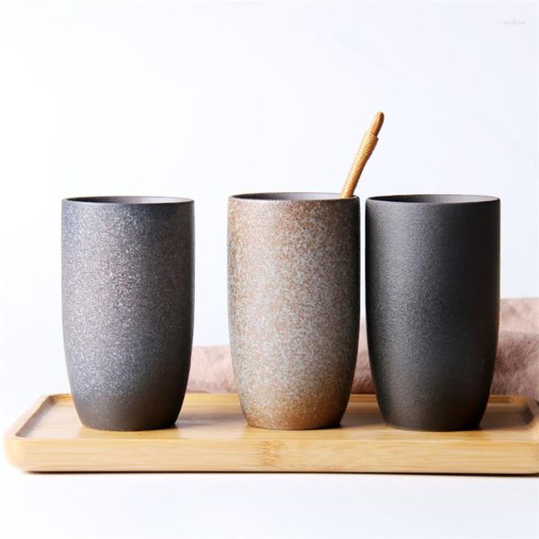 Canecas japonesas cerâmica retro zen caneca caneca de chá de chá bebendo xícara de copo criativo Alterar água da casa de chá de xícara de chá