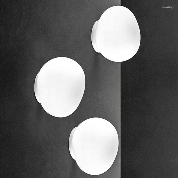 Lâmpadas de parede Modern Glass Light Light Itália Foscarini Gregg Lamp Led Decor irregular Soldens Sala de jantar Fixamento do loft da cozinha