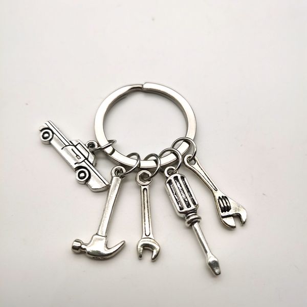 Rings Key Fashion Mechanic Keychain Padre 39s Giorno Strumento di auto per auto souvenir Nuovi catene fatte a mano Droplese Delivery Smtw4