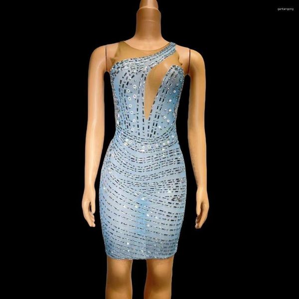 Сцена Wear 2023 NightClub Bar Costumes Blue перспектива статей.