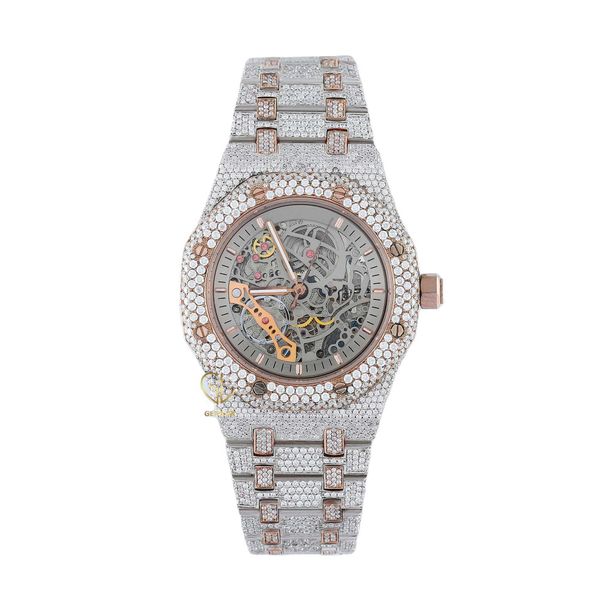 Ap Watches Aps Factory Full Mosonite Diamond White Tter Trendy Charm Top Indian Whole Preis Customized