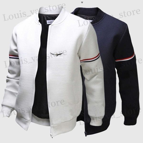 2023 Men New Russian Ural Motorcycle de alta qualidade mangas compridas casaco redondo pescoço jaqueta de vôo moda casual streetwear Top T230819