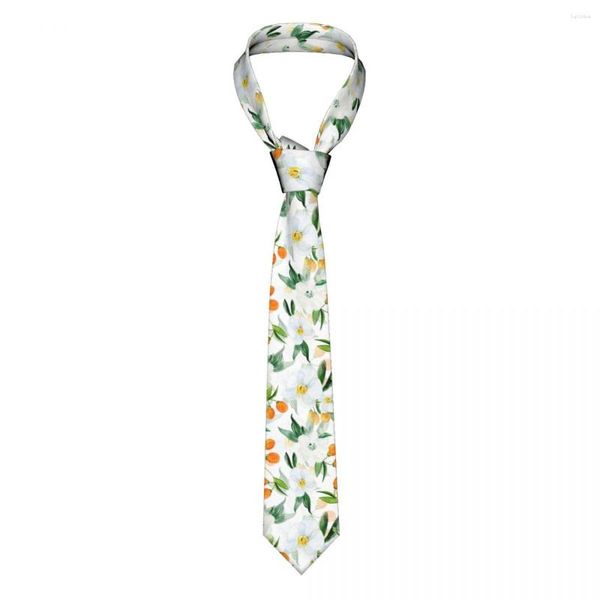 Yay Ties Yaz Kumquats Erkek Kadın Kazılar Sıska Polyester 8 cm İskandinav Sarı Limon Boyun Kravat Gömlek Aksesuarları Gravata Business